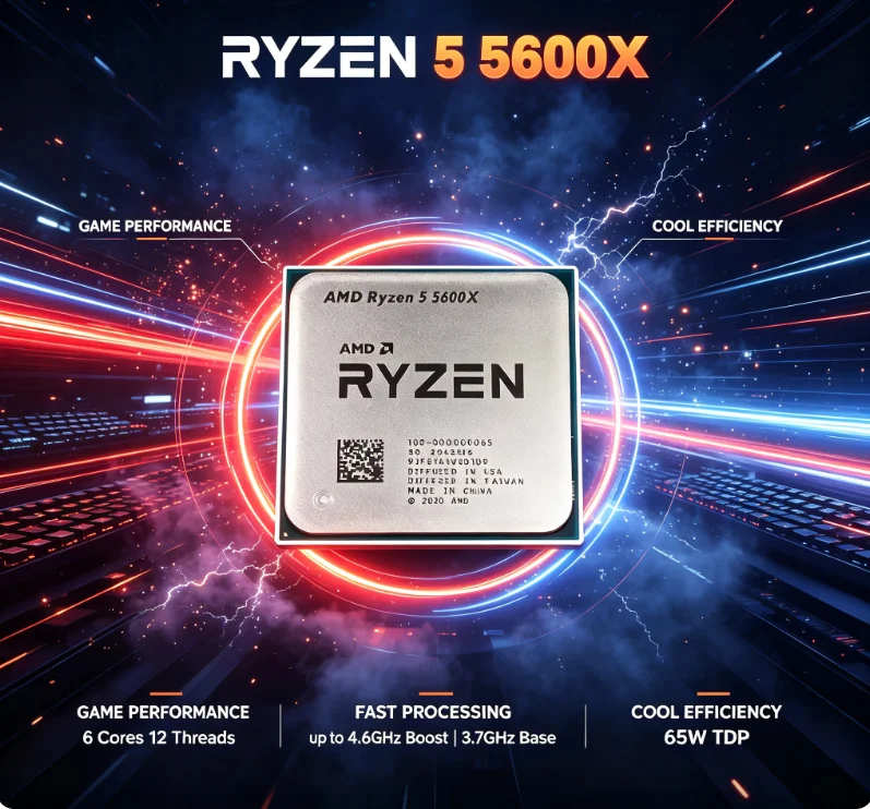 Amd Cpu Ryzen 5 - AMD Ryzen 5 5600X-processor Gebruikt R5