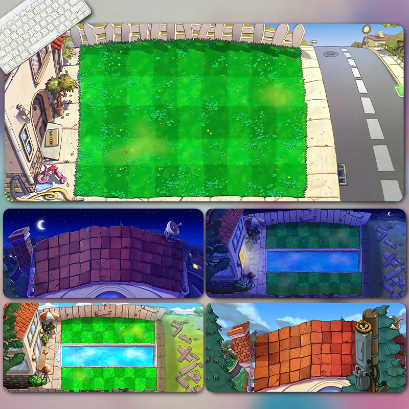 Esports Vs Gaming - Plants Vs Zombies extra grote gaming-muismat,