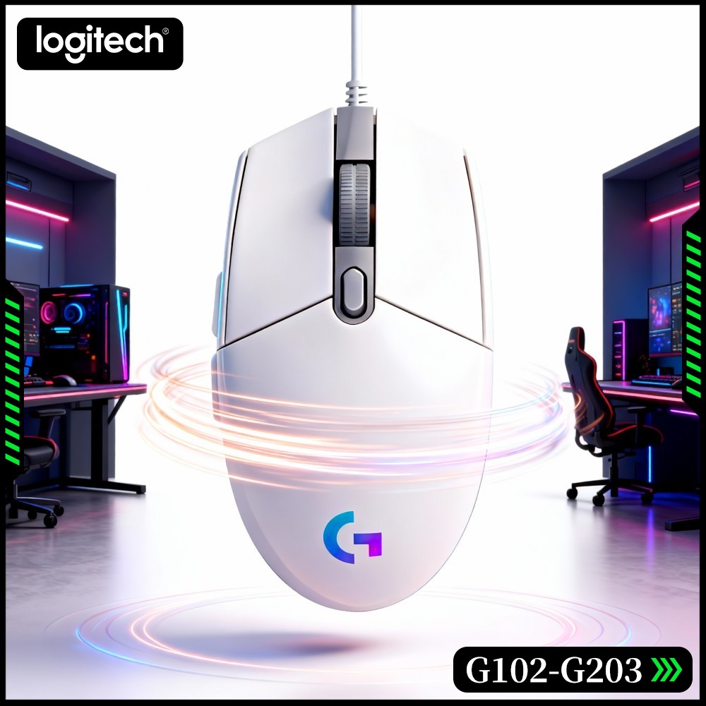 Esports Gaming Tournaments - Logitech G102 bedrade gamingmuis, HERO-sensortechnologie, RGB-synchronisatie,