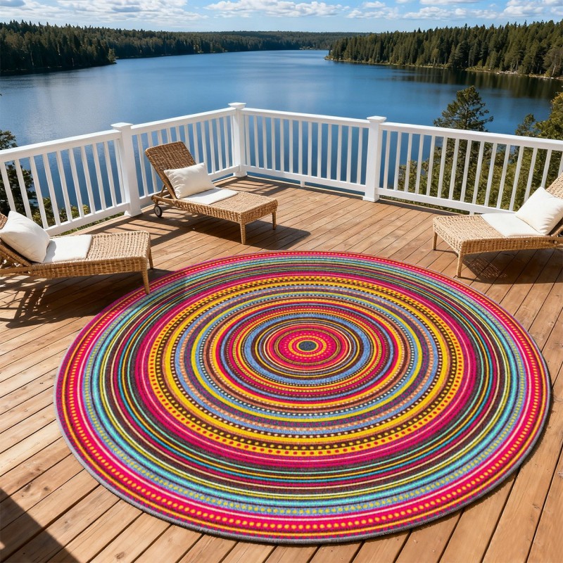 Esports Or Gaming - Rond gaming-controllerkleed Neon Gamer Area Carpet