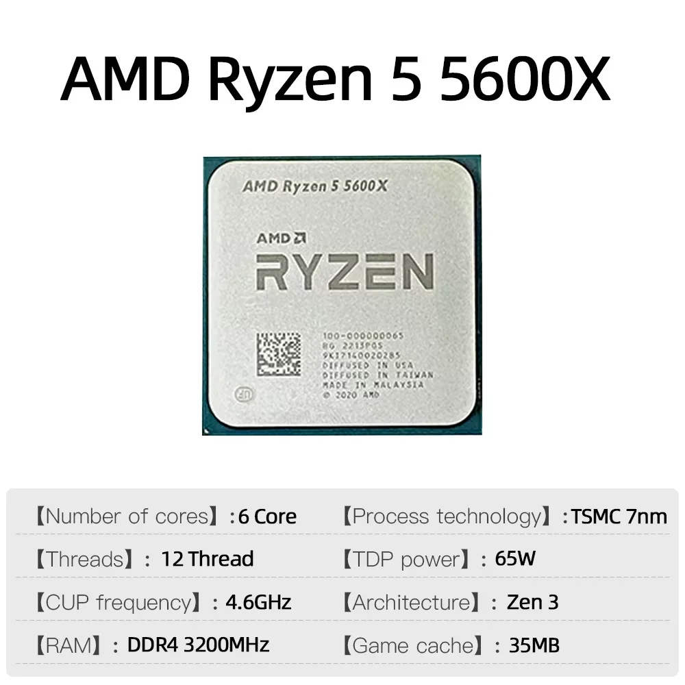 AMD Ryzen 5 5600X-processor Ge - Amd Cpu Ryzen 5 recensie en prijs
