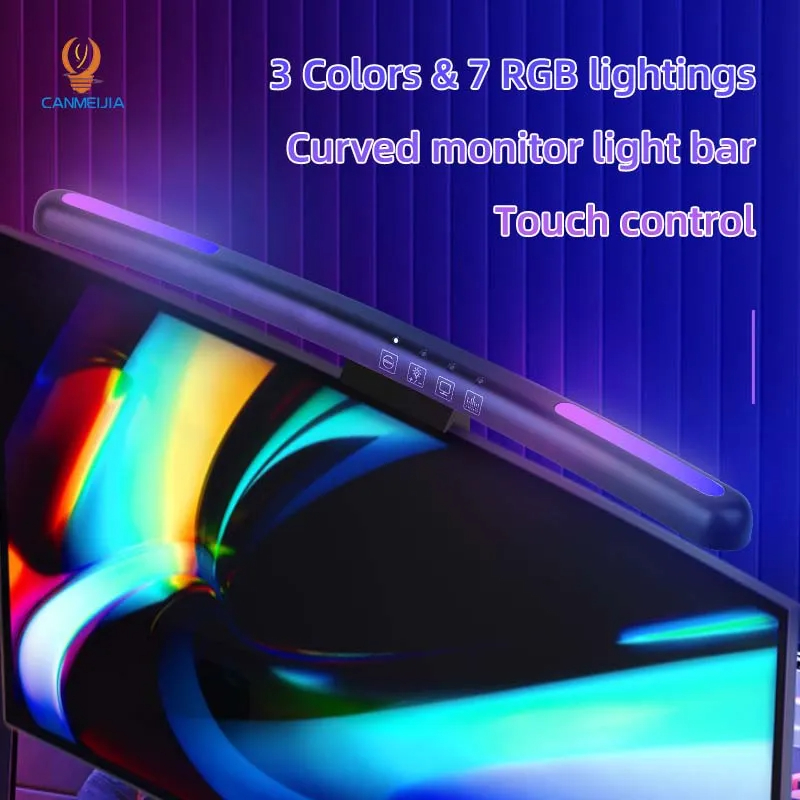 Gebogen Led Monitor Lichtbalk  - Esports Gaming Pc recensie en prijs