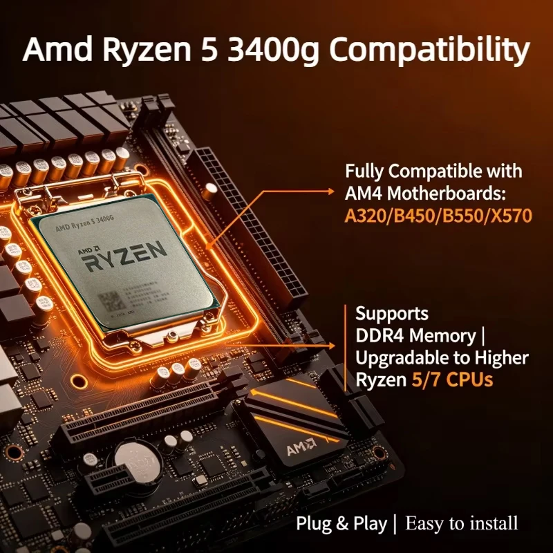 AMD Ryzen 5 3400G AM4 Desktop  - Amd Cpu Ryzen 5 recensie en prijs