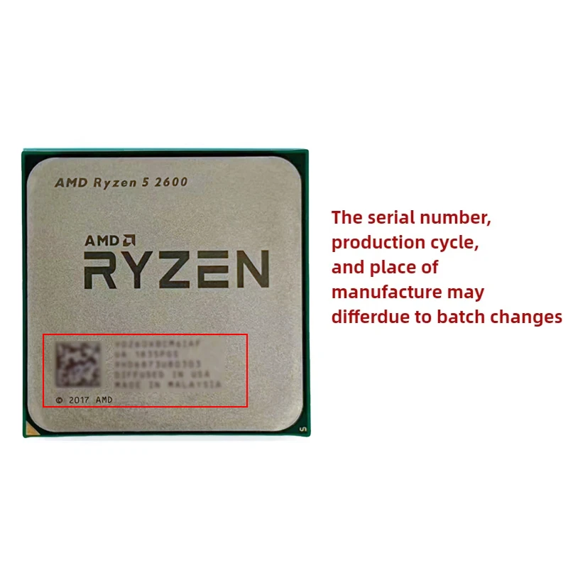 AMD Ryzen 5 2600 Tray CPU 6-co - Amd Cpu Ryzen 5 recensie en prijs